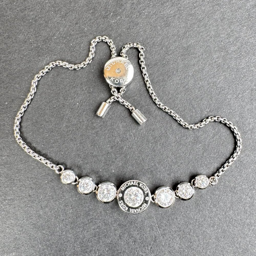 Michael Kors Silver Slider Adjustable Bracelet